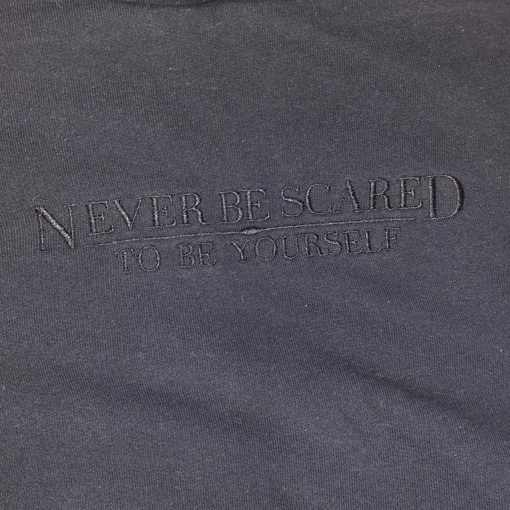 Zara NEVER BE SCARED TO BE YOURSELF size s